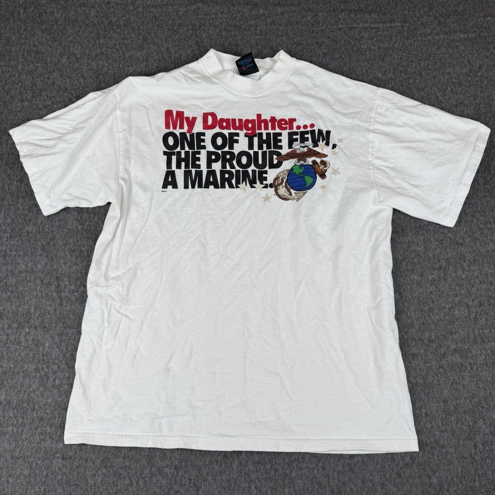 Vintage Soffes Marine Corps Daughter Single Stitch Graphic T-Shirt Size XL